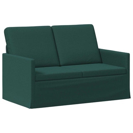 2-personers sofa Mørkegrøn 130 x 81 x 82 cm Stof