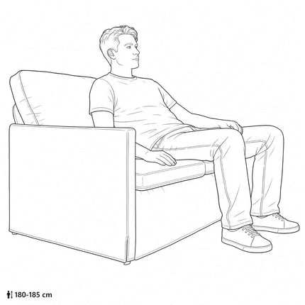 2-personers sofa Lys Gul 130 x 81 x 82 cm Stof