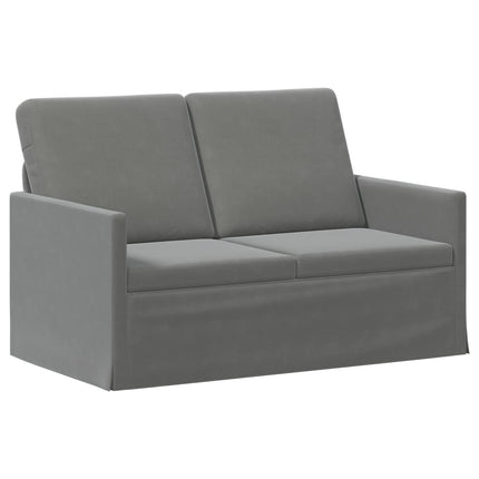 2-personers sofa Mørkegrå 130 x 81 x 82 cm Velour (V)