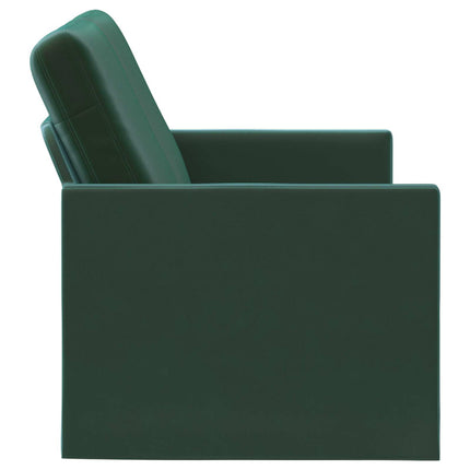 2-personers sofa Mørkegrøn 130 x 81 x 82 cm Velour (V)