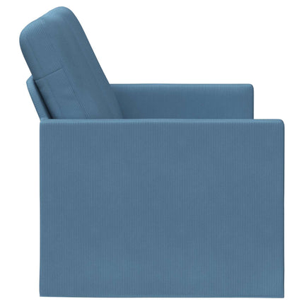 2-personers sofa Blå 130 x 81 x 82 cm Velourstof