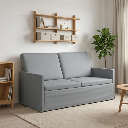 2-personers sofa Lysegrå 150 x 81 x 82 cm Stof