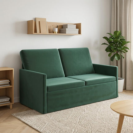 2-personers sofa Mørkegrøn 150 x 81 x 82 cm Velour (V)