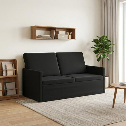 2-personers sofa Sort 150 x 81 x 82 cm Velour (V)