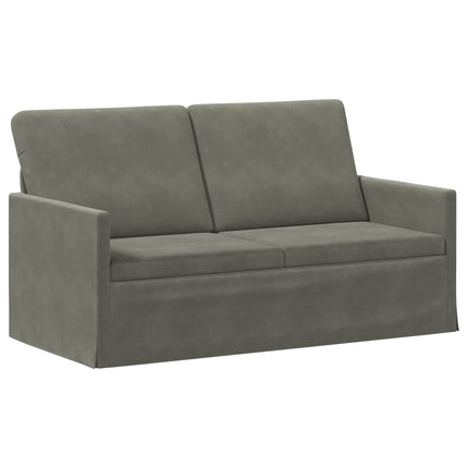 2-personers sofa Lysegrå 150 x 81 x 82 cm Velourstof