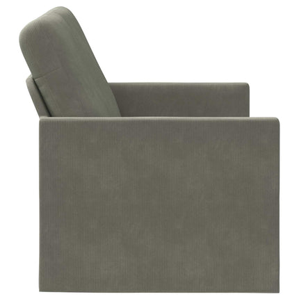 2-personers sofa Lysegrå 150 x 81 x 82 cm Velourstof
