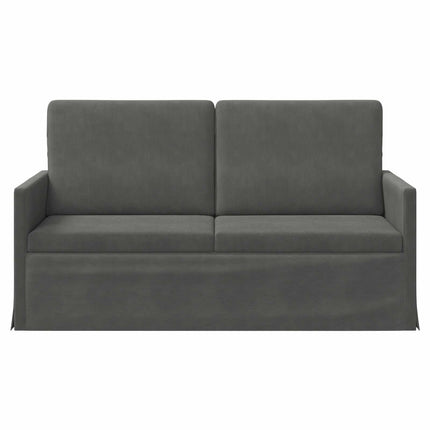 2-personers sofa Mørkegrå 150 x 81 x 82 cm Velourstof