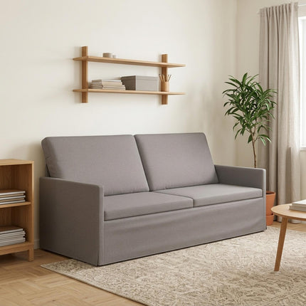 3-personers sofa Gråbrun 190 x 81 x 82 cm Stof