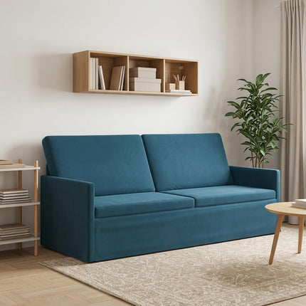 3-personers sofa Blå 190 x 81 x 82 cm Velour (V)