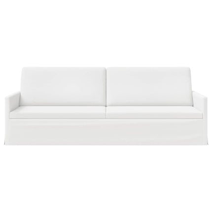 3-personers sofa Hvid 220 x 81 x 82 cm Stof