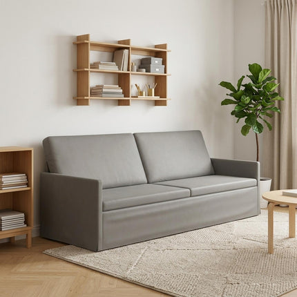 3-personers sofa Lysegrå 220 x 81 x 82 cm Velour (V)