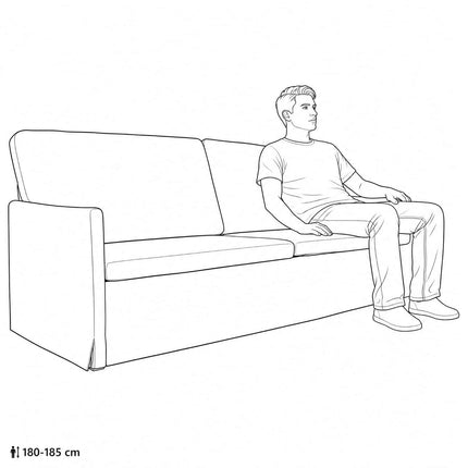 3-personers sofa Havgrøn 220 x 81 x 82 cm Velour (V)