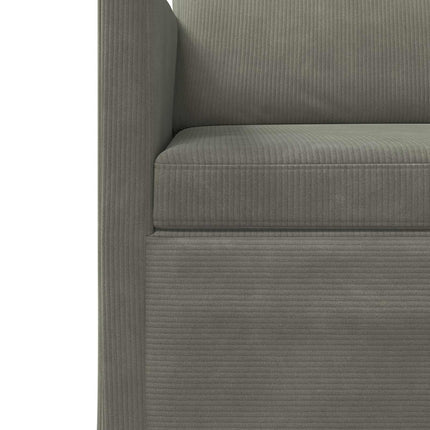 3-personers sofa Lysegrå 220 x 81 x 82 cm Velourstof