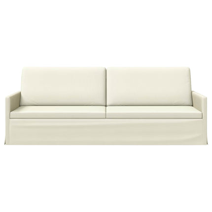 3-personers sofa Cremefarvet 220 x 81 x 82 cm Velourstof