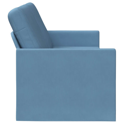 3-personers sofa Blå 220 x 81 x 82 cm Velourstof