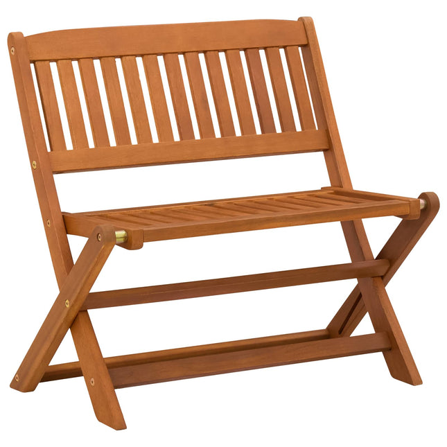 Børnebænk 1 -Seater 61 x 38 x 57 cm Massiv Eucalyptus Træ Brun