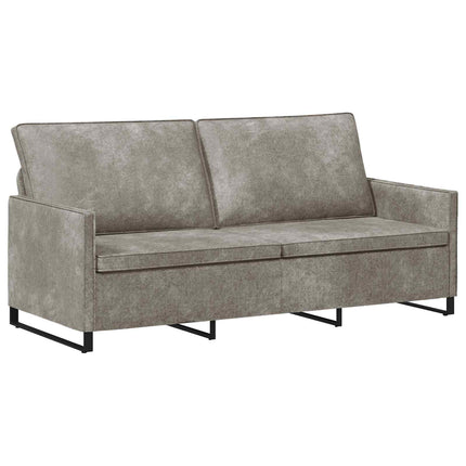 Sofa Sæt 2 pcs Lysegrå Faux suedestof