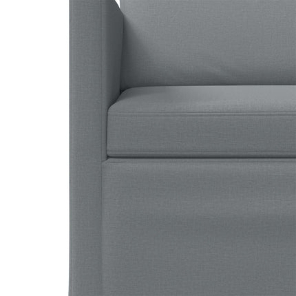 Sofa Sæt 2 pcs Lysegrå Stof
