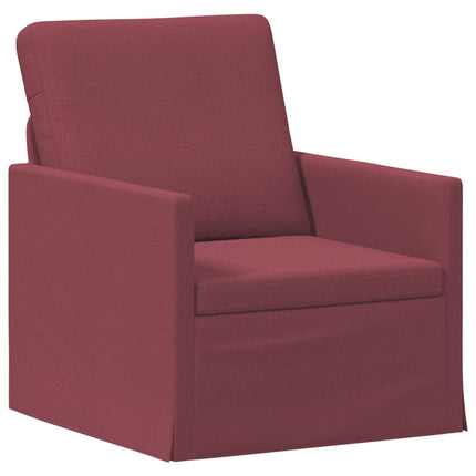 Sofa Sæt 2 pcs Vinrød Stof