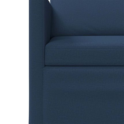 Sofa Sæt 2 pcs Blå Stof