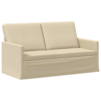 Sofa Sæt 2 pcs Cremefarvet Stof