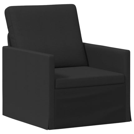 Sofa Sæt 2 pcs Sort Stof