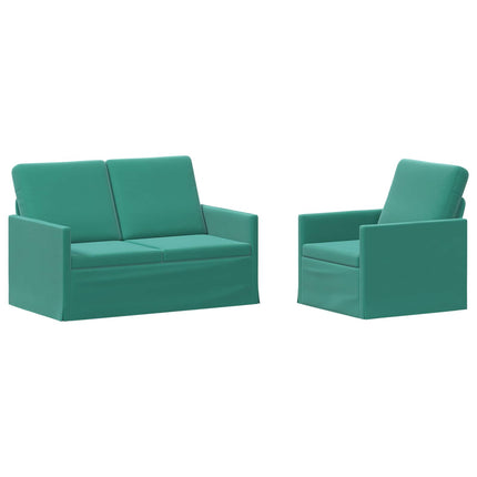 Sofa Sæt 2 pcs Turkis Velour (V)