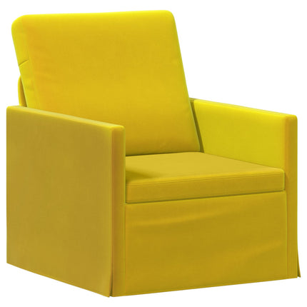 Sofa Sæt 2 pcs Gul Velour (V)
