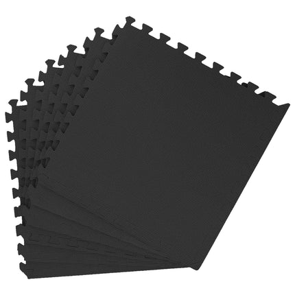 Poolbundmåtte 50 pcs Sort 18 m² EVA skum