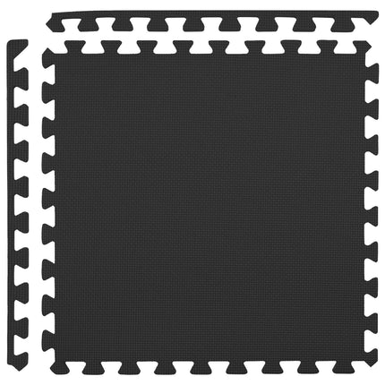 Poolbundmåtte 50 pcs Sort 18 m² EVA skum