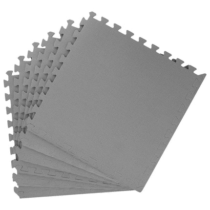 Poolbundmåtte 50 pcs Grå 18 m² EVA skum