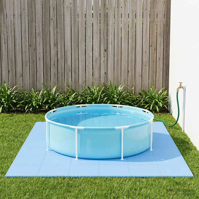 Poolbundmåtte 40 stk. Blå 14,4 m² EVA skum