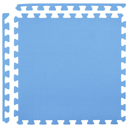 Poolbundmåtte 6 pcs Blå 2,16 m² EVA skum