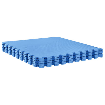 Poolbundmåtte 24 pcs Blå 8,64 m² EVA skum