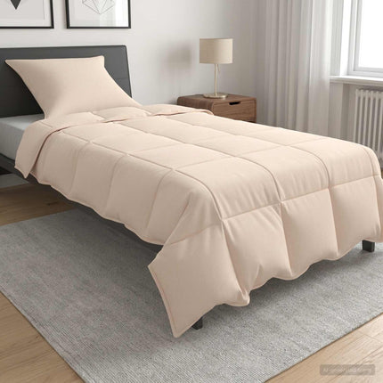 Dynebetræk Sæt 2 stk. 155 x 200 cm Sommer 850 gsm Beige