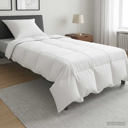 Duvet og Pude Sæt 2 stk. 140 x 200 cm Sommer 1800 g/pc Hvid