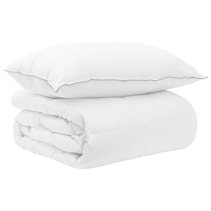 Duvet og Pude Sæt 2 stk. 140 x 200 cm Sommer 1200 g/stk Hvid
