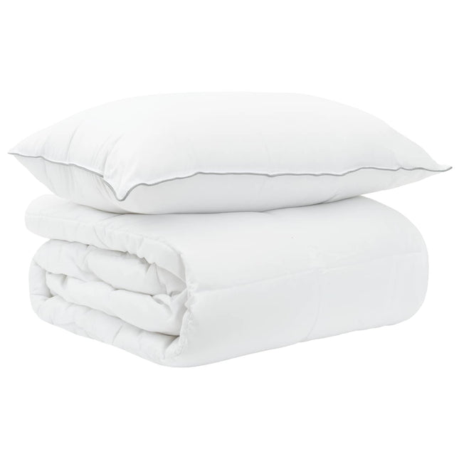 Duvet og Pude Sæt 2 stk. 155 x 200 cm Sommer 1800 g/pc Hvid