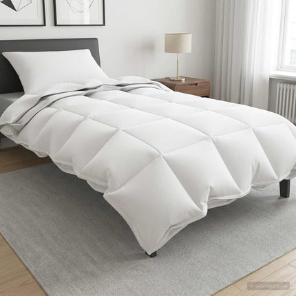 Duvet Sæt til Hele Året 2 stk. 155 x 200 cm Hele sæsoner Hvid