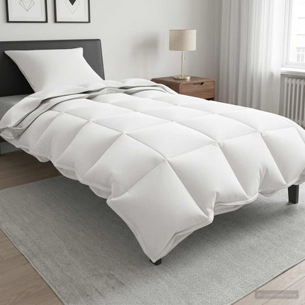 Duvet Sæt til Hele Året 2 stk. 140 x 200 cm Hele sæsoner Hvid
