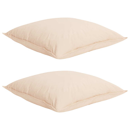 Dynebetræk Sæt 2 stk. 260 x 220 cm 250 gsm Naturlig Kapok Beige