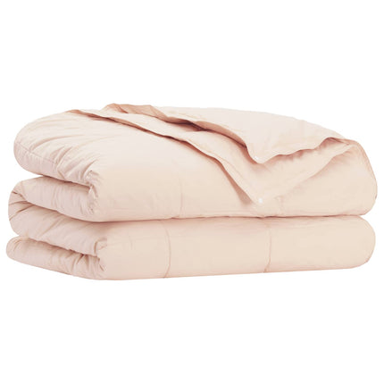Dynebetræk Sæt 2 stk. 140 x 220 cm Kapok og Polyester Beige