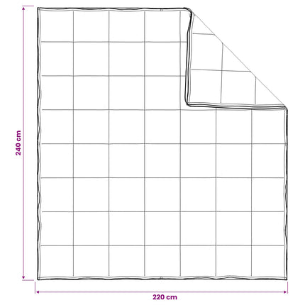 Dynebetræk Sæt 2 stk. 240 x 220 cm Kapok og Polyester Beige