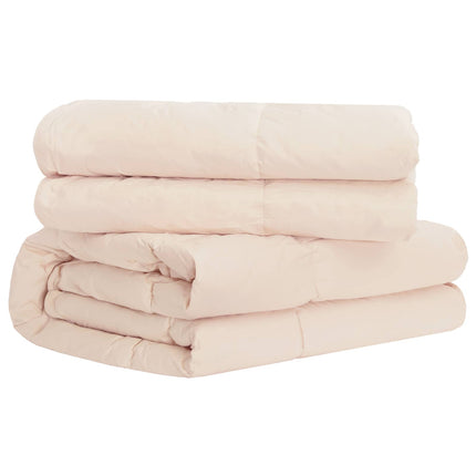 Dynebetræk Sæt 2 stk. 260 x 240 cm Kapok og Polyester Beige