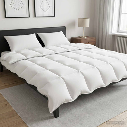 Duvet og Pude Sæt 3 stk. 260 x 220 cm Vinter 900 g/stk Hvid