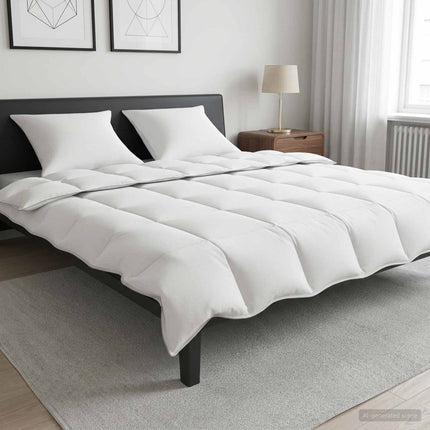 Duvet og Pude Sæt 3 stk. 200 x 220 cm Vinter 430 g/stk Hvid