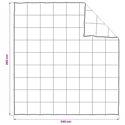 Duvet og Pude Sæt 3 stk. 260 x 240 cm Vinter 1800 g/pc Hvid