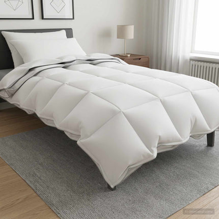 Dynebetræk Sæt 3 stk. 140 x 220 cm Hele sæsoner Bambus Hvid