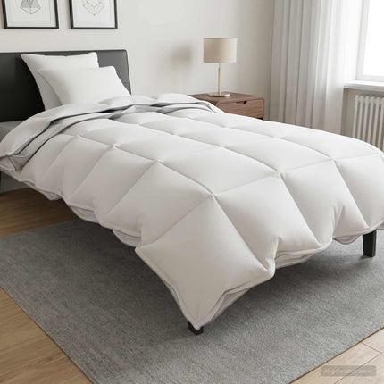 Dynebetræk Sæt 3 stk. 140 x 220 cm Hele sæsoner Bambus Hvid