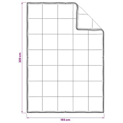 Dynebetræk Sæt 3 stk. 155 x 220 cm Hele sæsoner Bambus Hvid